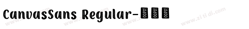 CanvasSans Regular字体转换 CanvasSans Regular字体转换